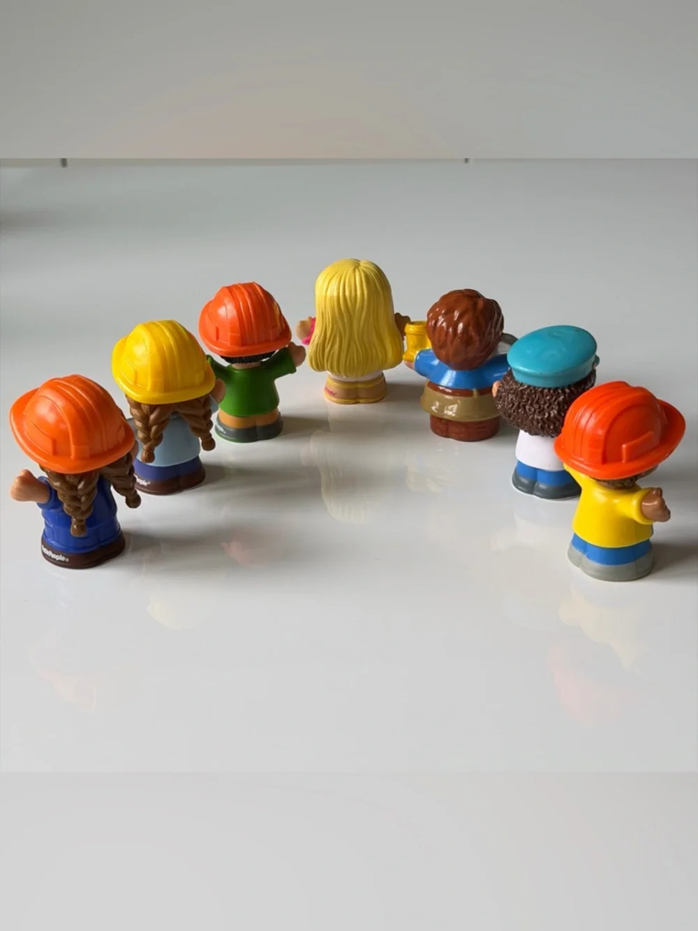 Mattel Little People Colorful Construction Friends Set Of 7
